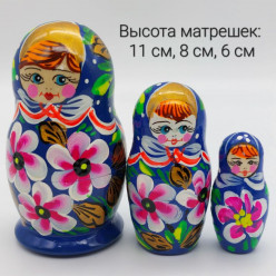 Матрешки из 3х сред.
