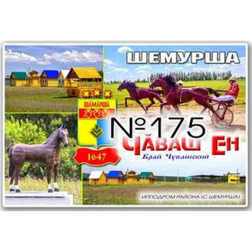Магнит акриловый 80*50 Шемурша №175